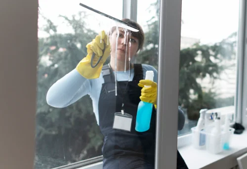 Nettoyage de vitres intérieures et extérieures au Croisty